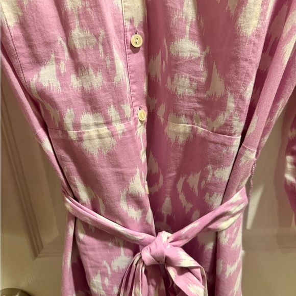 Talbots Pink and White Women's Dress - Picture 3 of 6